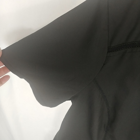 Barco Grey's Anatomy Scrub Set Women 2xl Top and Jogger Pants Black Stretch - Picture 3 of 15